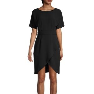 Bobeau dolman sleeve faux wrap dress